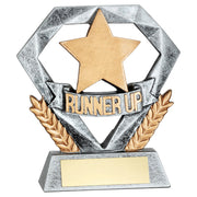 PEW/GOLD RUNNER UP MINI DIAMOND WITH PLATE - 4in