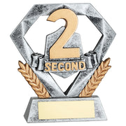 PEW/GOLD SECOND MINI DIAMOND WITH PLATE - 4in
