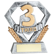 PEW/GOLD THIRD MINI DIAMOND WITH PLATE - 4in