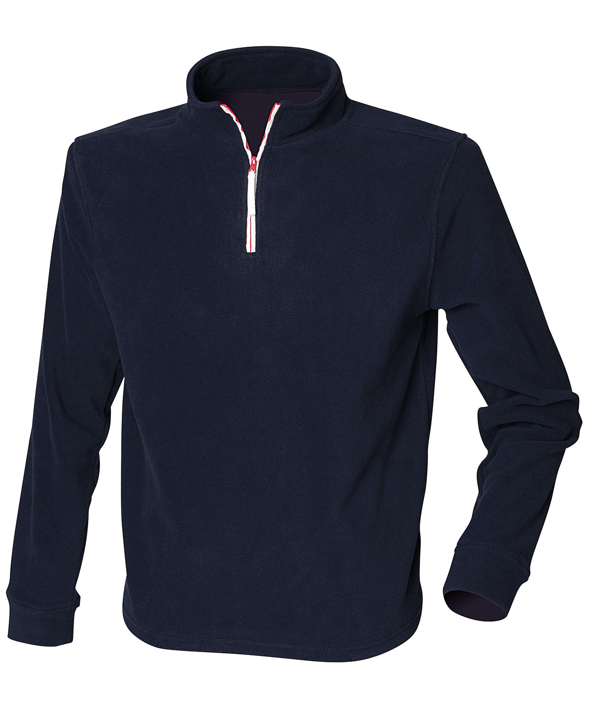 1/4 zip long sleeve fleece piped