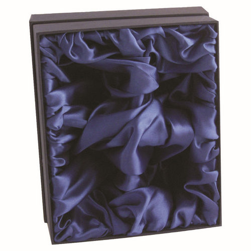 BLUE PRESENTATION BOX FITS 4 WHISKEY - 220 x 175 x 95mm