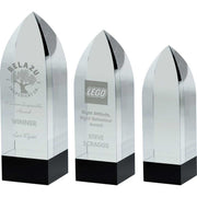 Clear/Black Pointed Column (60mm Thick) by Legacy Outfitters