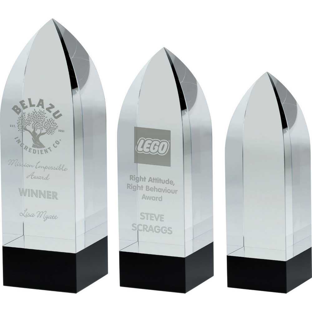 Clear/Black Pointed Column (60mm Thick) by Legacy Outfitters