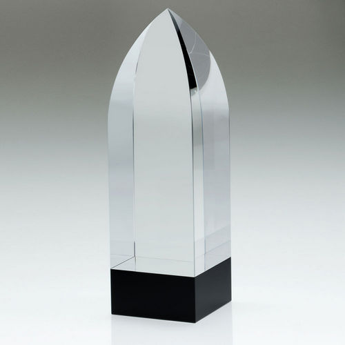 Clear/Black Pointed Column (60mm Thick) - 165mm by Legacy Outfitters