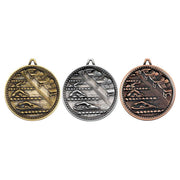 Swimming Deluxe Medal - 60mm by Legacy Outfitters