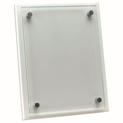White Plaque With 6mm Glass Front - 178 X 229mm by Legacy Outfitters