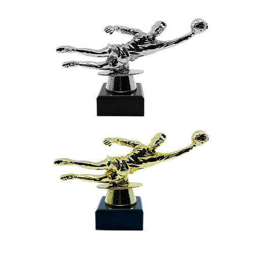 Goalkeeper Football Trophy with Marble Base