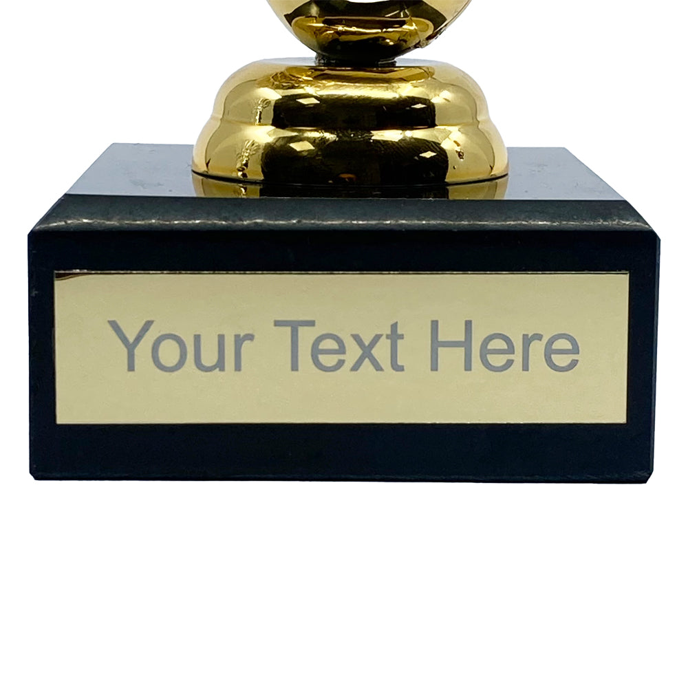 Golf Trophy Marble Base Gold by School Badges UK
