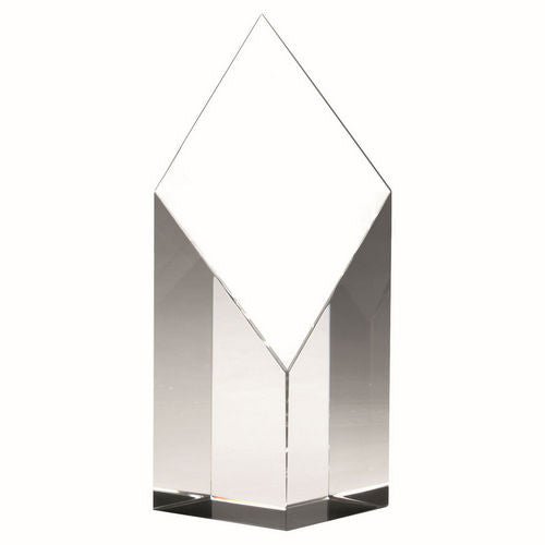 Clear Glass Diamond Column - 102mm by Legacy Outfitters