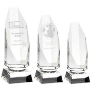 Clear Glass Column On Base by Legacy Outfitters