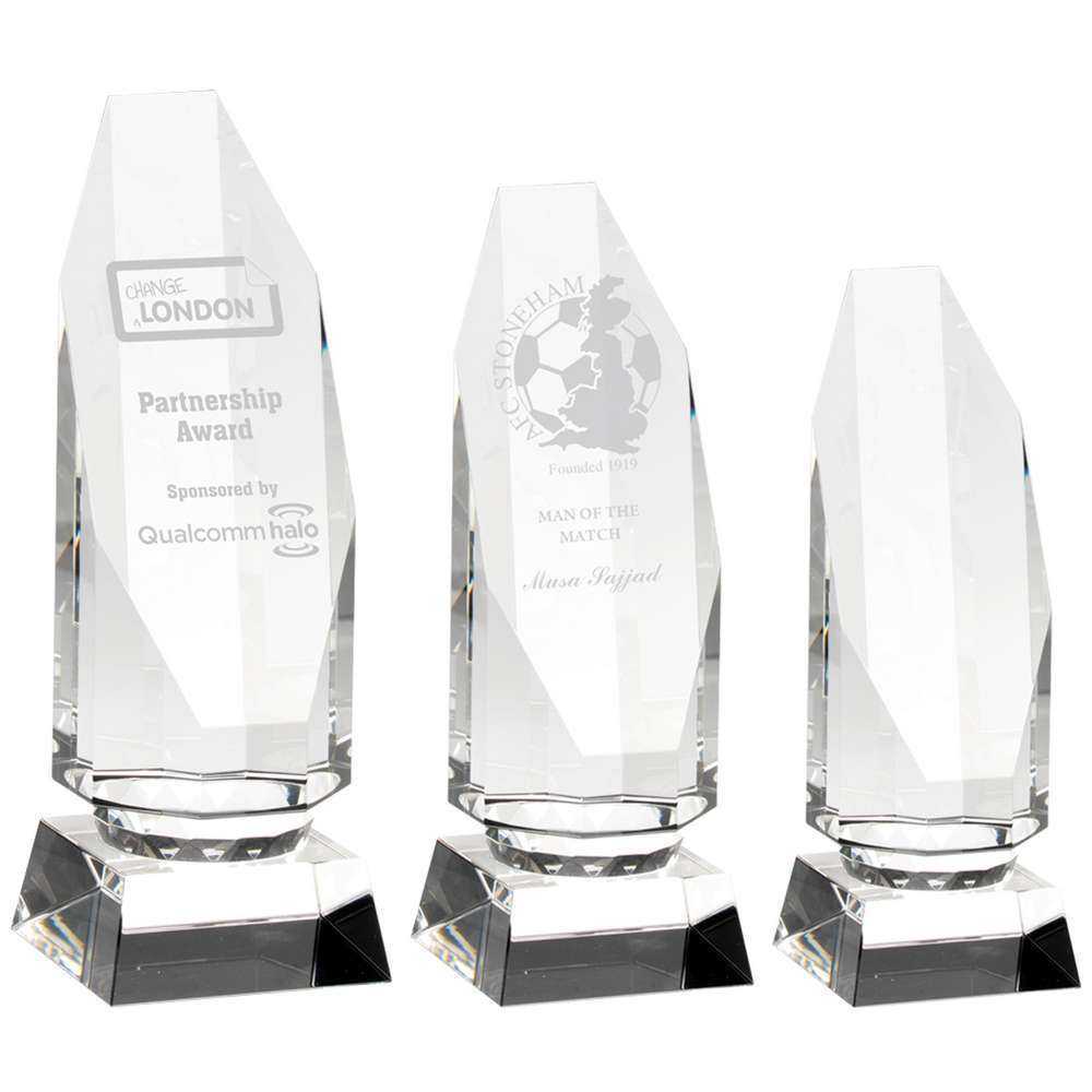 Clear Glass Column On Base by Legacy Outfitters
