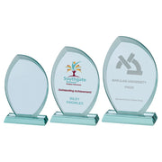 Jade Glass Plaque With Frosted Edges (15mm Thick) by Legacy Outfitters