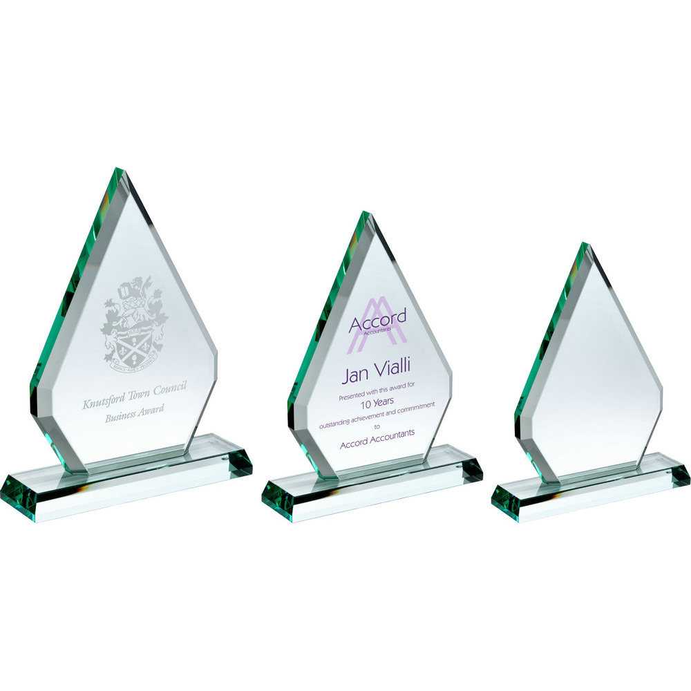 Jade Glass Chunky Diamond Plaque (19mm Thick) by Legacy Outfitters
