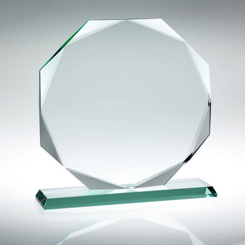 Jade Glass Octagon In Quality Wood Gift Box (19mm Thick) - 254mm by Legacy Outfitters