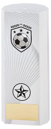 White Plastic Filled Column Football (1in Cen) - 152mm by Legacy Outfitters