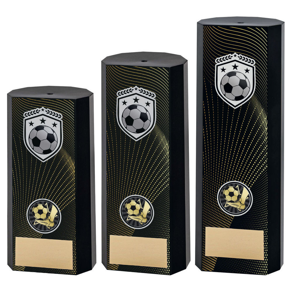 Black Plastic Filled Column Football (1in Cen) by Legacy Outfitters