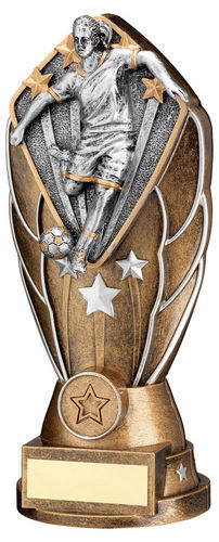 Bz/Silv Diamond Column + Female Football Disc & Plate (1in Cen) - 171mm by Legacy Outfitters