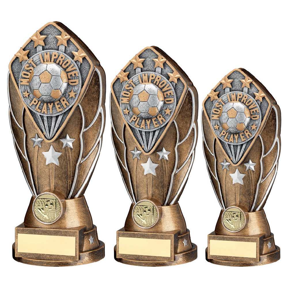 Bz/Silv Diamond Column + Most Improved Player Disc & Plate (1in Cen) by Legacy Outfitters