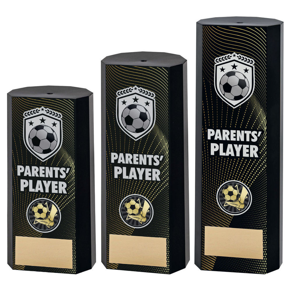 Black Plastic Filled Column Football Parents Player (1in Cen) by Legacy Outfitters