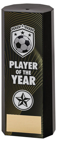 Black Plastic Filled Column Football Player Of The Year (1in Cen) - 152mm by Legacy Outfitters