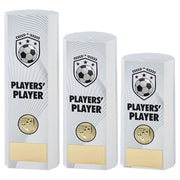 White Plastic Filled Column Football Players Player (1in Cen) by Legacy Outfitters