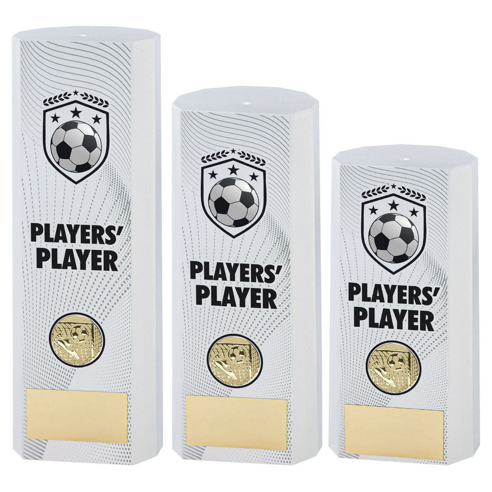 White Plastic Filled Column Football Players Player (1in Cen) by Legacy Outfitters