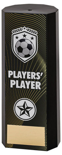 Black Plastic Filled Column Football Players Player (1in Cen) - 152mm by Legacy Outfitters