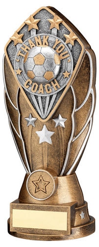 Bz/Silv Diamond Column + Thank You Coach Disc & Plate (1in Cen) - 171mm by Legacy Outfitters