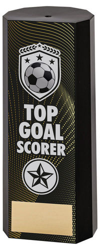 Black Plastic Filled Column Football Top Goal Scorer (1in Cen) - 152mm by Legacy Outfitters