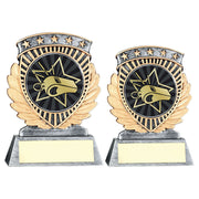 Pew/Gold 5 Star Holder With Vinyl Referee Insert & Plate by Legacy Outfitters