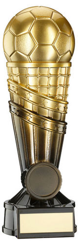 Gold/Black Filled Plastic Football Net Column With Plate (1in Cen) - 152mm by Legacy Outfitters