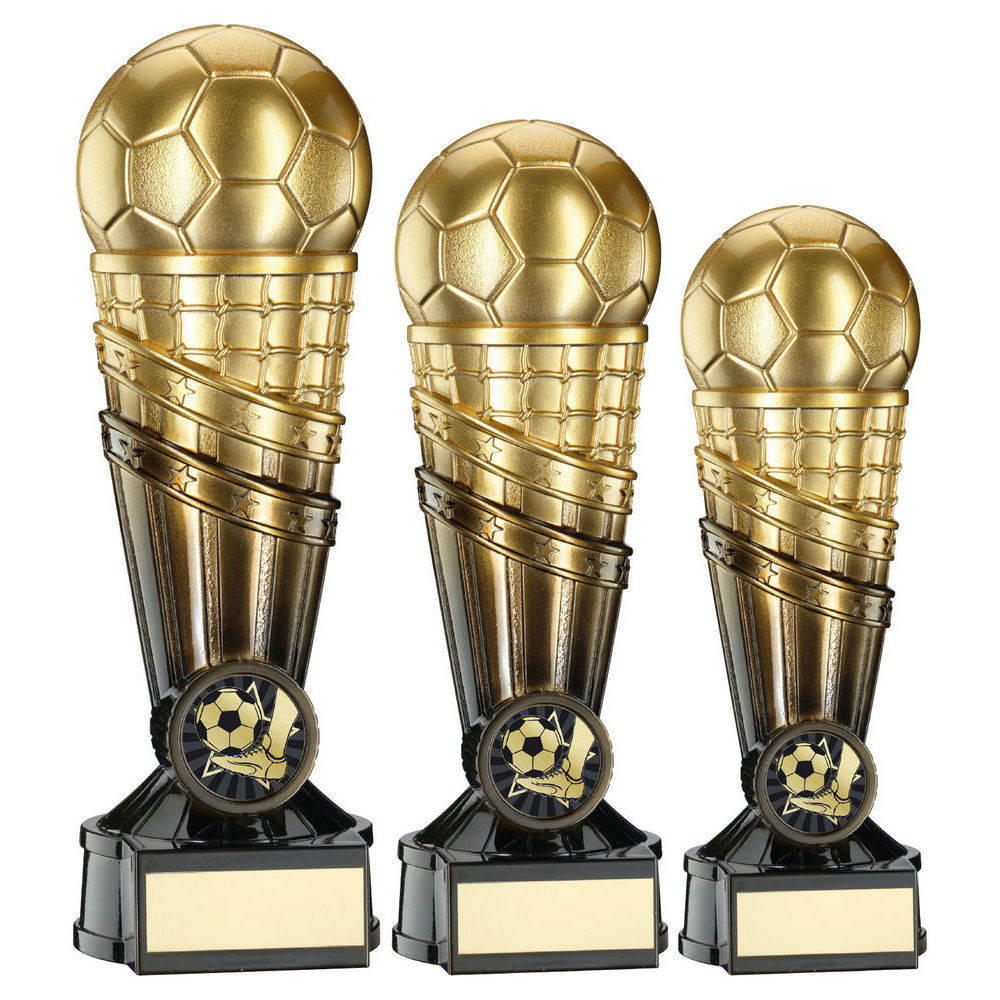 Gold/Black Filled Plastic Football Net Column With Plate (1in Cen) by Legacy Outfitters