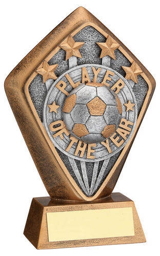 BRZ/GOLD DIAMOND HOLDER WITH PLAYER OF THE YEAR DISC AND PLATE - 5.25in