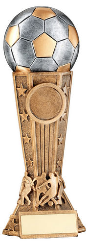 Brz/Pew/Gold Football On Silhouette Column With Plate (1in Cen) - 146mm by Legacy Outfitters