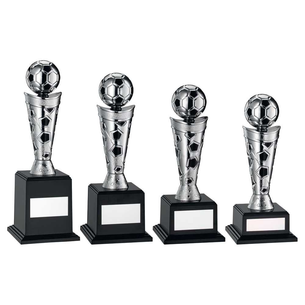 Silver/Black Plastic Football Figure On Base by Legacy Outfitters