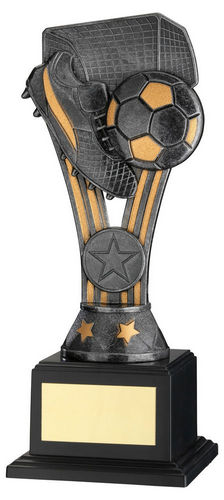 Pewter/Gold Plastic Wembley Fig On Base (1in Cen) - 191mm by Legacy Outfitters