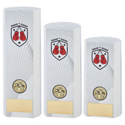White Plastic Filled Column Boxing (1in Cen) by Legacy Outfitters