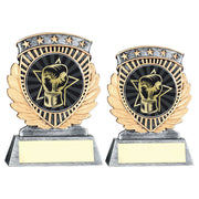 Pew/Gold 5 Star Holder With Vinyl Boxing Insert & Plate by Legacy Outfitters
