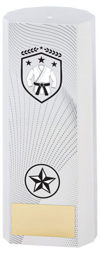 White Plastic Filled Column Martial Arts (1in Cen) - 152mm by Legacy Outfitters