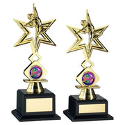 Gold Plastic Dance/Gym Star Figure Assembled On Base (1in Cen) by Legacy Outfitters