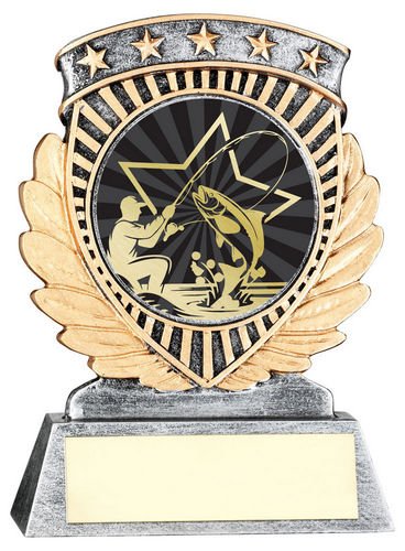 Pew/Gold 5 Star Holder With Vinyl Angling Insert & Plate - 95mm by Legacy Outfitters