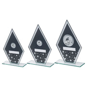 Grey/Silver Printed Glass Diamond With Angling Centre And Plate by Legacy Outfitters