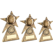 Brz/Gold Ten Pin Star On Pyramid Base With Plate (1in Centre) by Legacy Outfitters