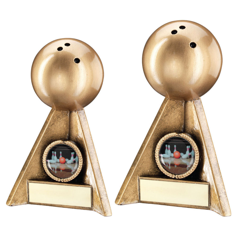 Brz/Gold Ten Pin Pyramid With Plate (1in Centre) by Legacy Outfitters