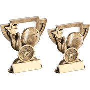 Brz/Gold Ten Pin Mini Cup With Plate (1in Centre) by Legacy Outfitters