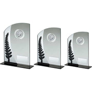 Jade Glass Plaque With Black/Silver Detail With Ten Pin Insert And Plate by Legacy Outfitters