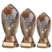 Bz/Silv Diamond Column + Basketball Disc & Plate (1in Cen) by Legacy Outfitters
