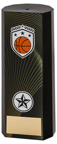 Black Plastic Filled Column Basketball (1in Cen) - 152mm by Legacy Outfitters