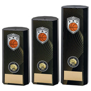 Black Plastic Filled Column Basketball (1in Cen) by Legacy Outfitters