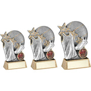 Pew/Gold Basketball With Shoe/Shirt On Brz Base With Plate (1in Cen) by Legacy Outfitters